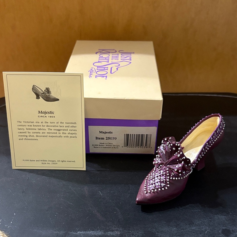 Just The Right Shoe Majestic Purple Heels